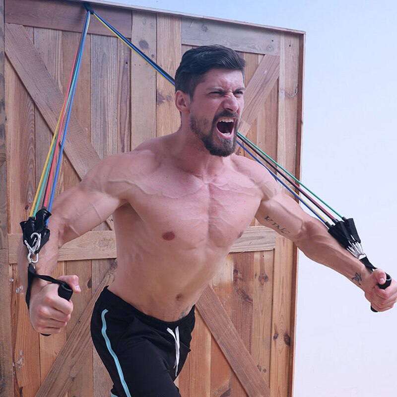 Set d’Élastiques de Musculation 11 Pièces – Entraînement à Domicile
