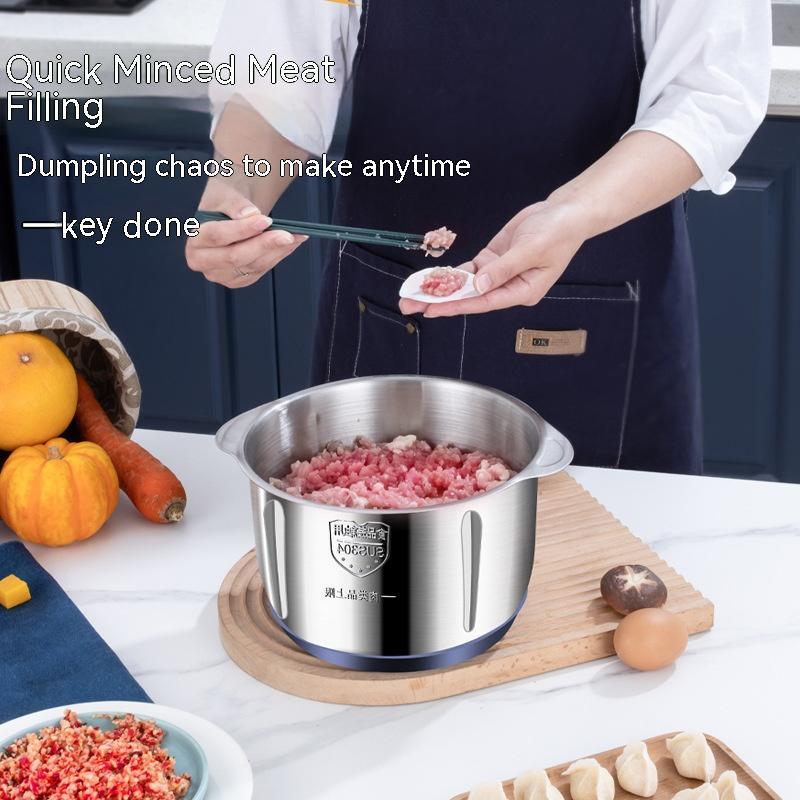 Hachoir Électrique Inox Multifonction 3L/5L – Viande & Légumes