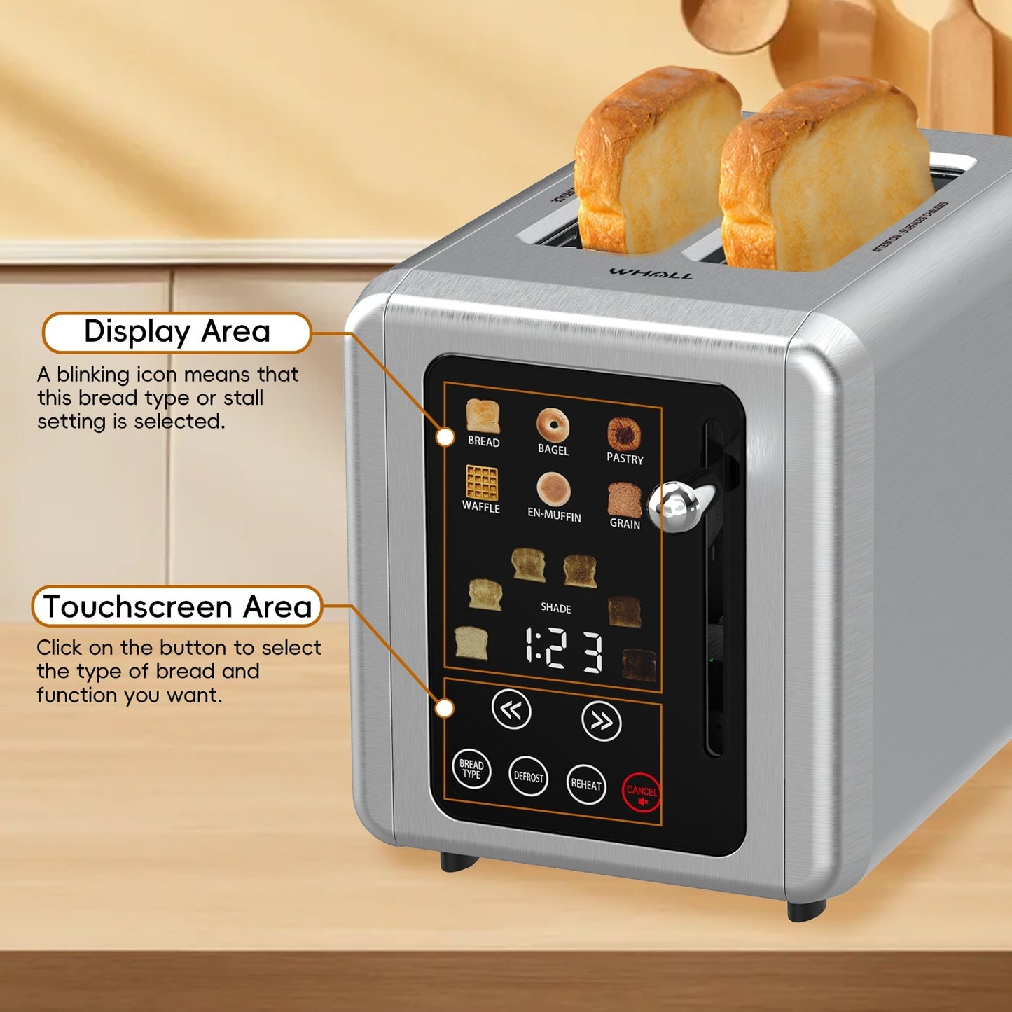 Machine Petit-Déjeuner Intelligente 6-en-1 à Écran Tactile