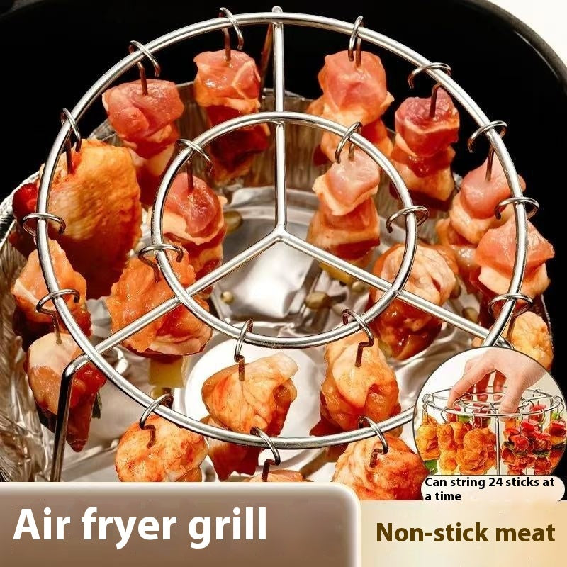 Grille Verticale Universelle pour Friteuse à Air – Inox Durable & Cuisson Optimisée !