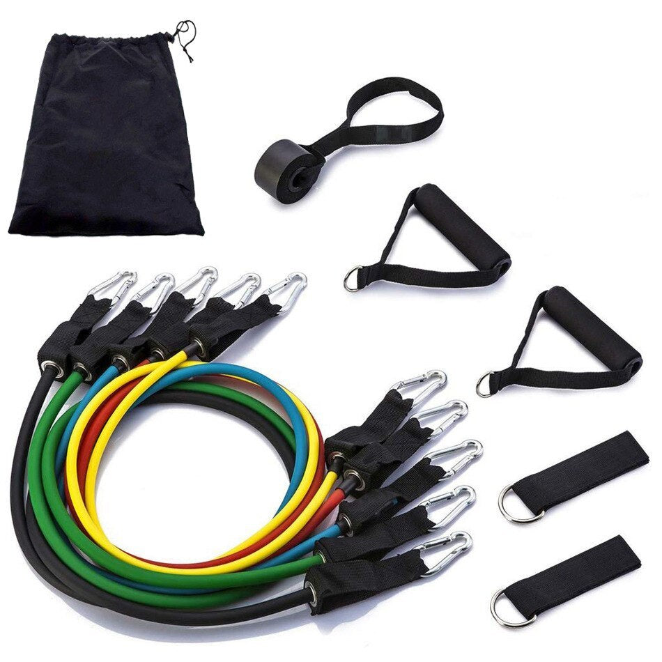 Set d’Élastiques de Musculation 11 Pièces – Entraînement à Domicile