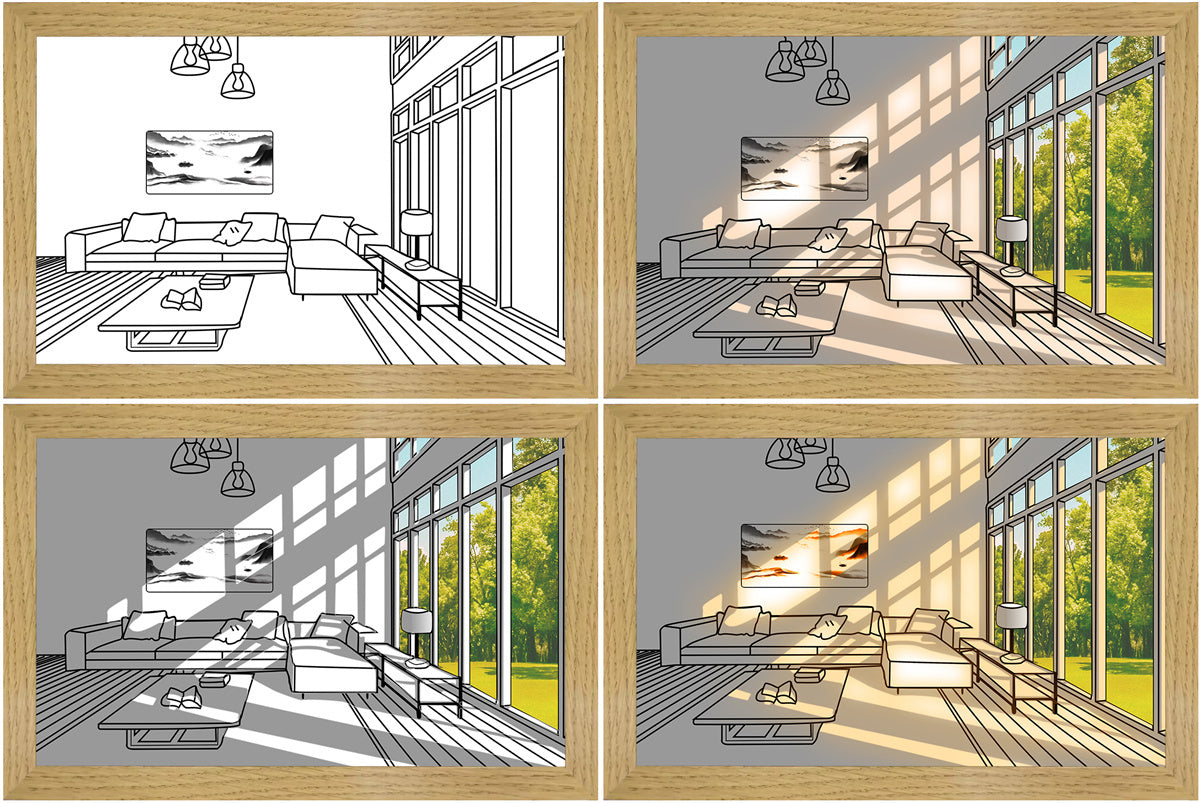 Illuminated Picture LED : un soleil dans ta chambre à partir de 15,90 € !