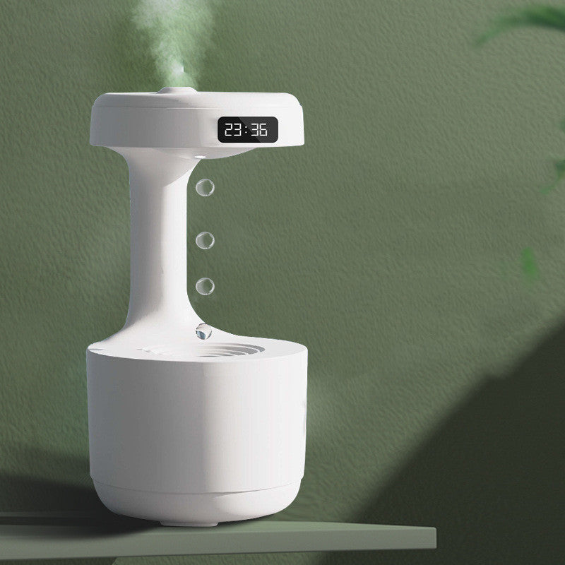 Humidificateur Anti-Gravity avec Horloge & LED – Zen & Hypnotique