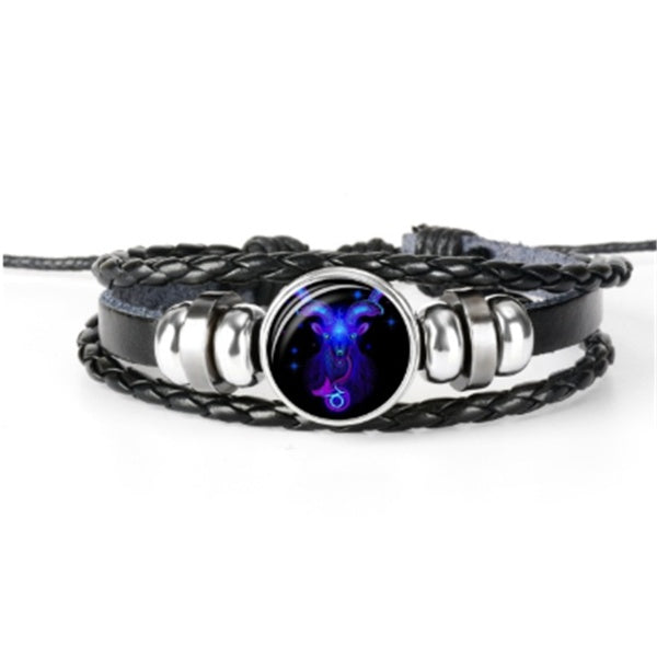 Bracelet Zodiaque Tressé – Porte-bonheur Stylé pour Tous