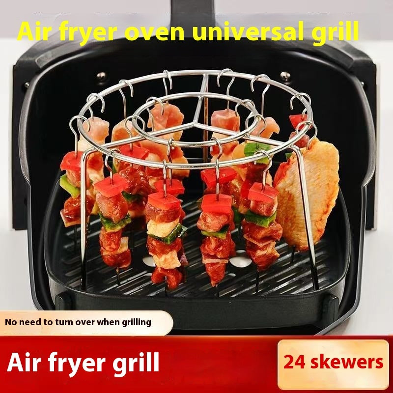 Grille Verticale Universelle pour Friteuse à Air – Inox Durable & Cuisson Optimisée !