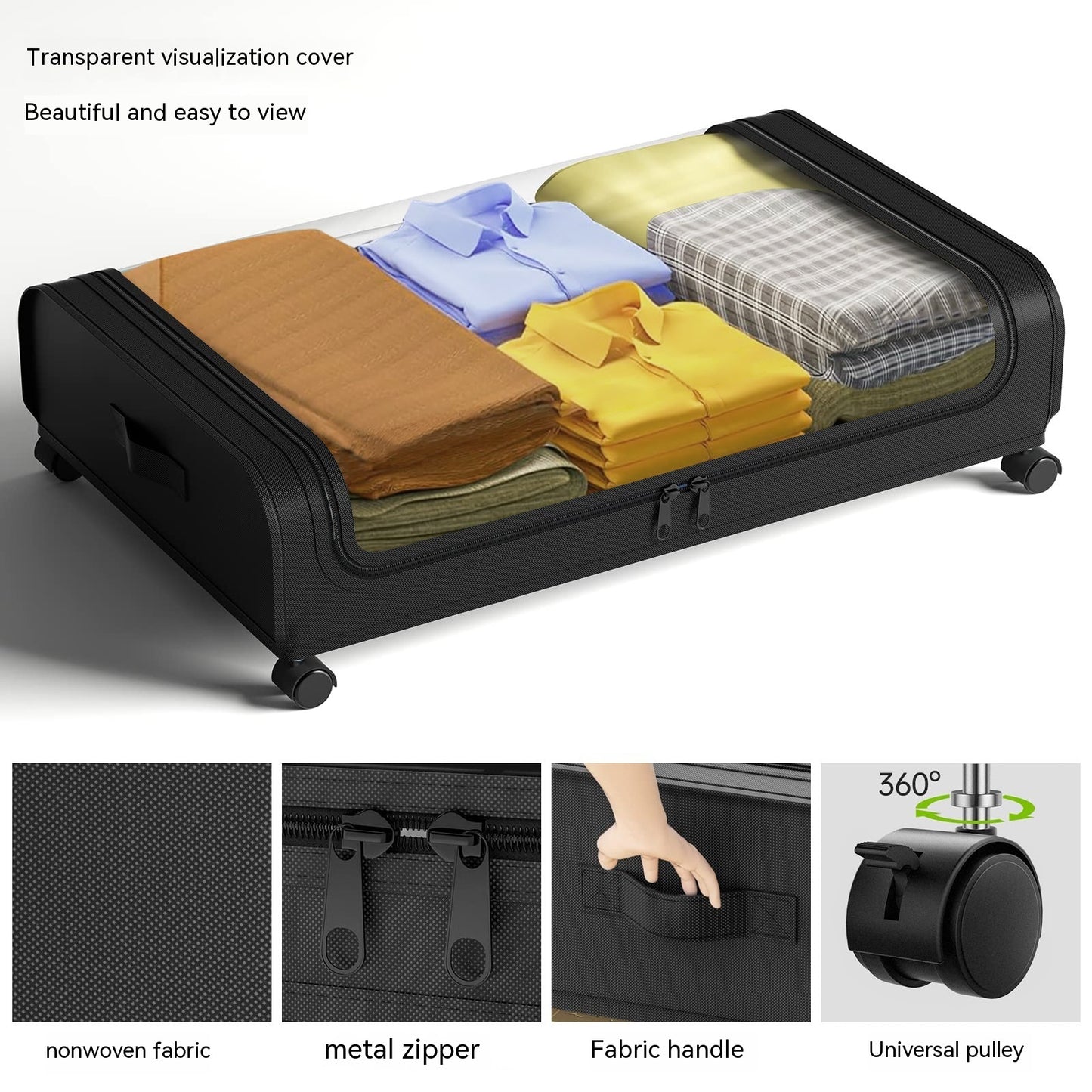 Sac de Rangement Sous-Lit XXL – Range tout ce que tu veux, sans que ça se voie !