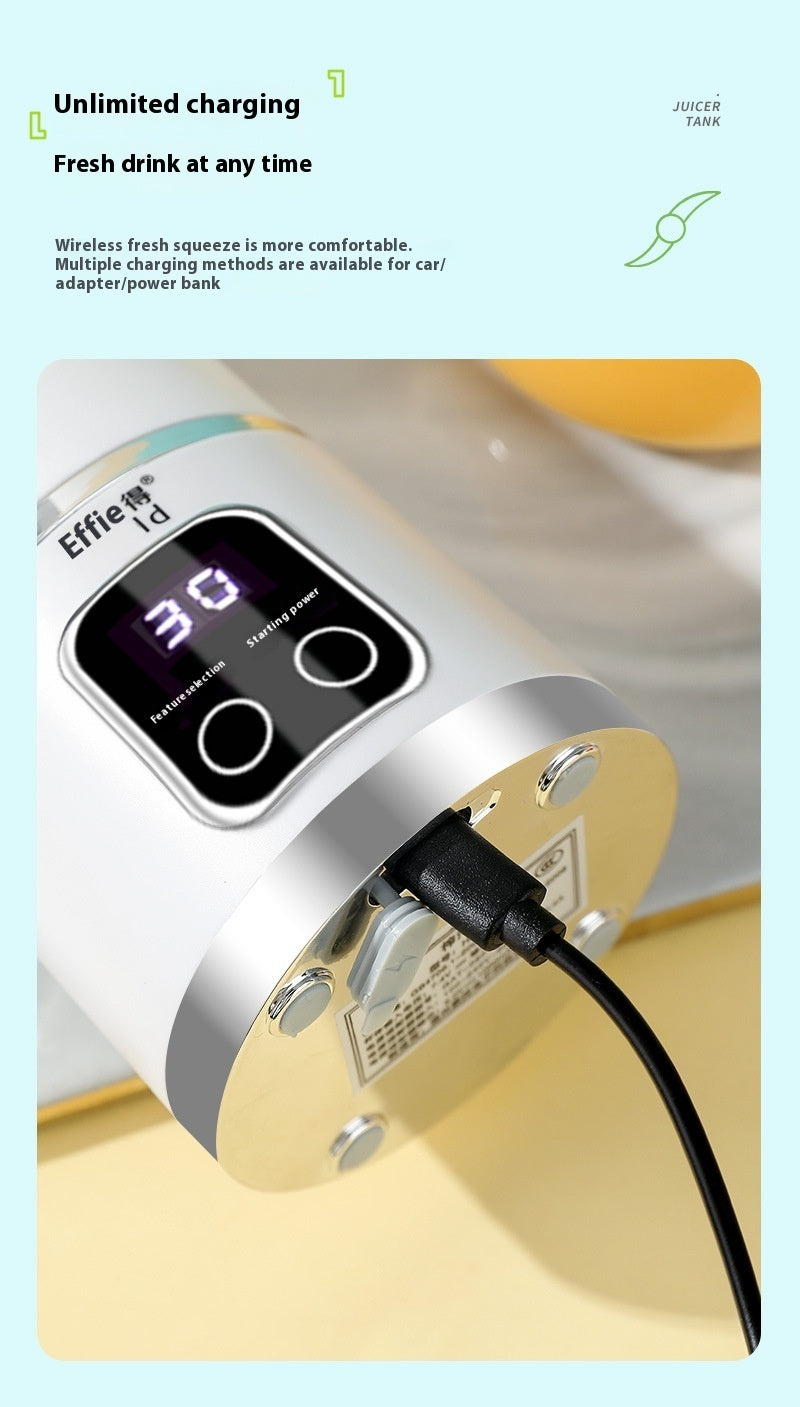Extracteur de jus portable rechargeable par USB (3 couleurs aux choix)