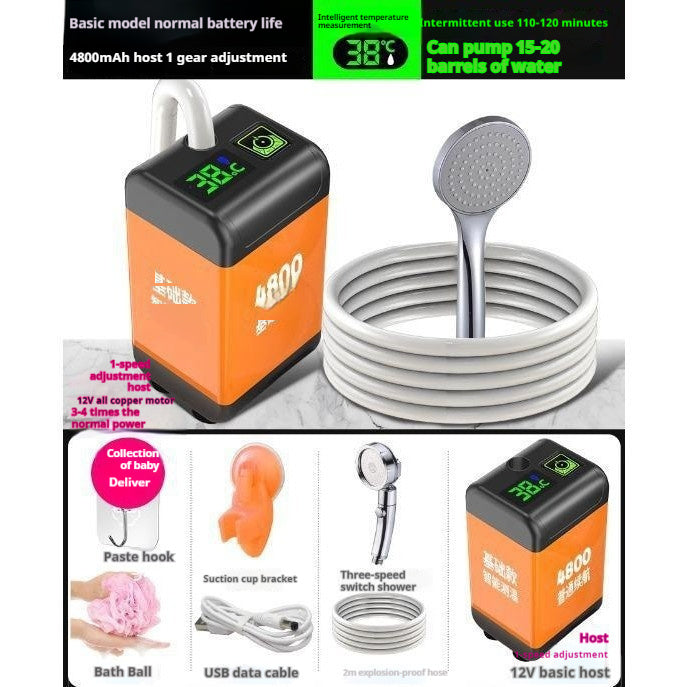 Douche Portable Électrique – Idéale pour le Camping, le Voyage ou la Maison