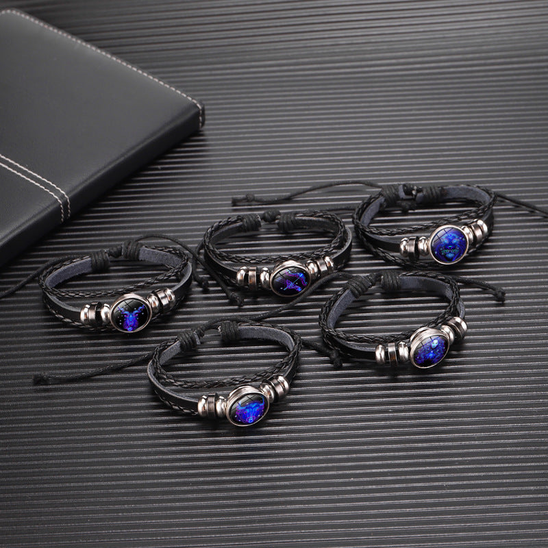 Bracelet Zodiaque Tressé – Porte-bonheur Stylé pour Tous