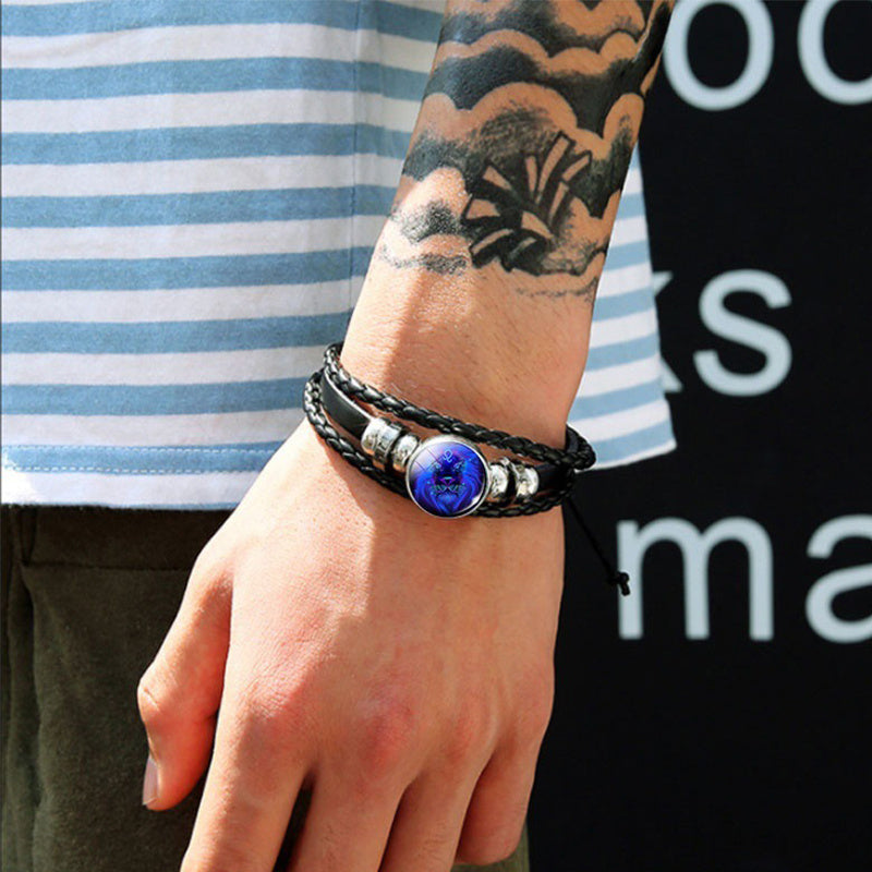Bracelet Zodiaque Tressé – Porte-bonheur Stylé pour Tous