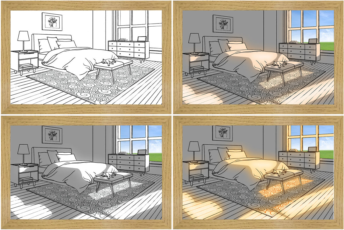 Illuminated Picture LED : un soleil dans ta chambre à partir de 15,90 € !