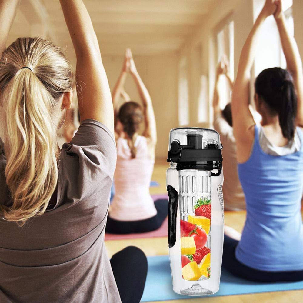 Gourde Infuseur de Fruits 32oz – Sans BPA – Bouteille Sportive avec Infuseur