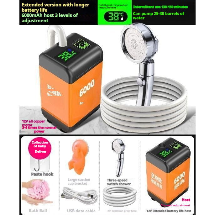Douche Portable Électrique – Idéale pour le Camping, le Voyage ou la Maison