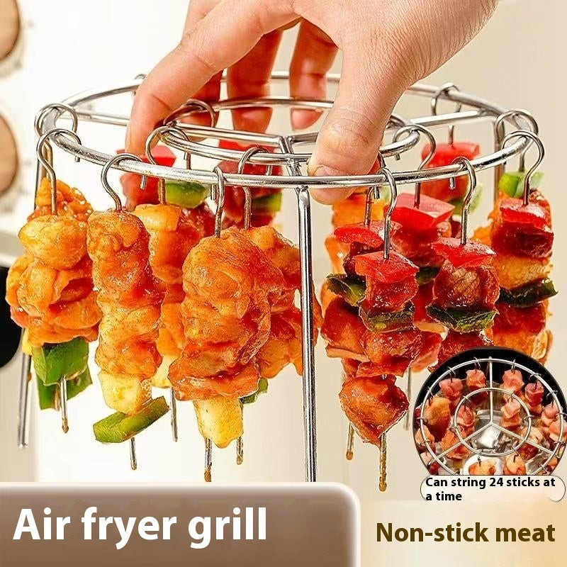 Grille Verticale Universelle pour Friteuse à Air – Inox Durable & Cuisson Optimisée !