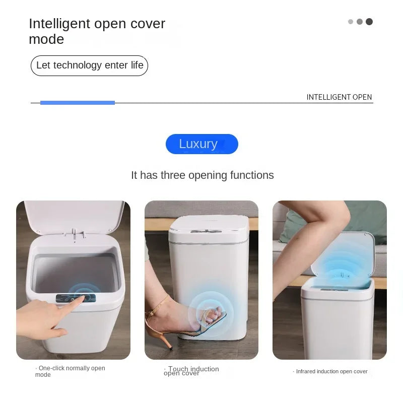 Poubelle intelligente 12/14/16L capteur automatique