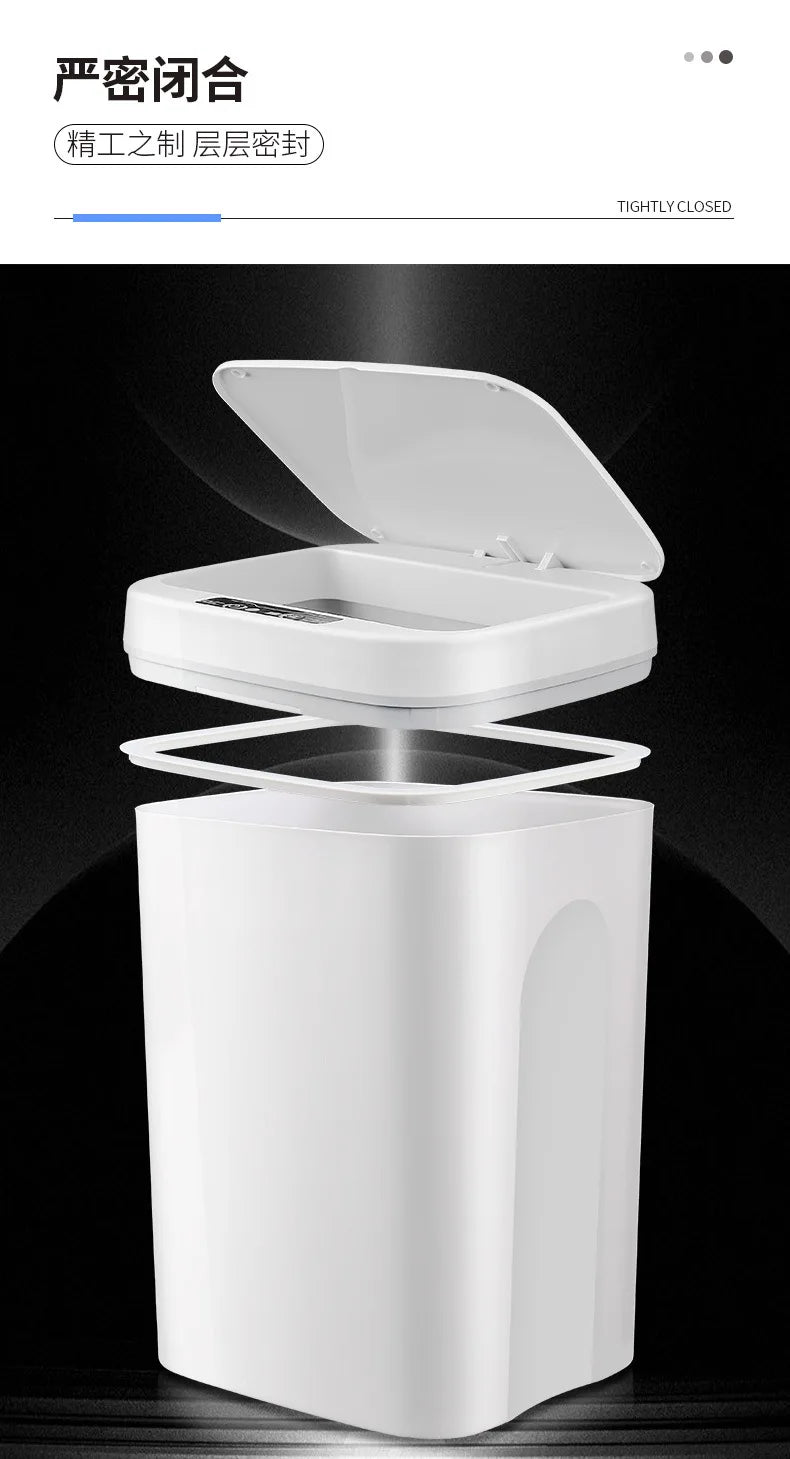 Poubelle intelligente 12/14/16L capteur automatique