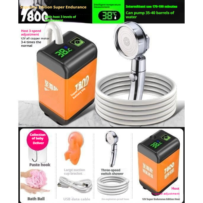 Douche Portable Électrique – Idéale pour le Camping, le Voyage ou la Maison