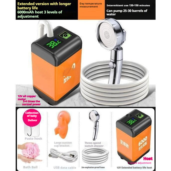 Douche Portable Électrique – Idéale pour le Camping, le Voyage ou la Maison