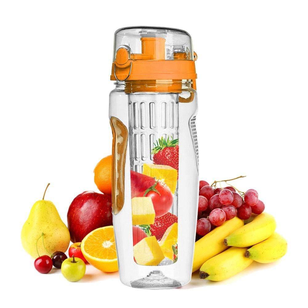 Gourde Infuseur de Fruits 32oz – Sans BPA – Bouteille Sportive avec Infuseur