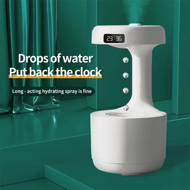 Humidificateur Anti-Gravity avec Horloge & LED – Zen & Hypnotique