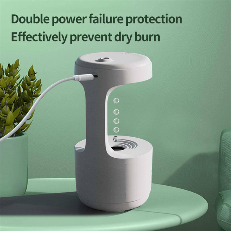 Humidificateur Anti-Gravity avec Horloge & LED – Zen & Hypnotique