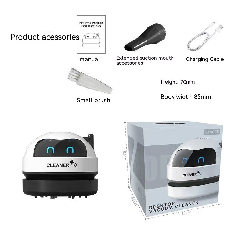Mini Aspirateur de Bureau USB Rechargeable – Nettoyage Rapide et Silencieux