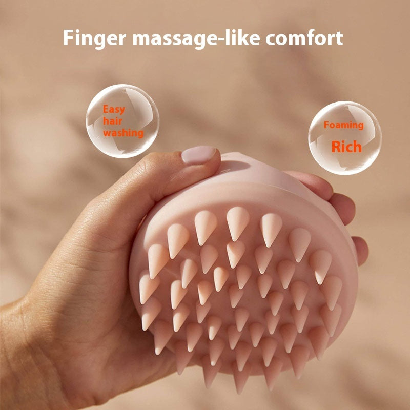 Brosse de Massage Cuir Chevelu en Silicone – Dites adieu aux shampoings bâclés !