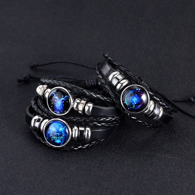 Bracelet Zodiaque Tressé – Porte-bonheur Stylé pour Tous