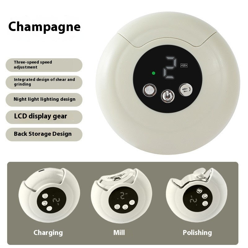 Coupe-Ongles Électrique Multifonction – Rechargeable USB, Anti-Projection, Sécurisé et Précis