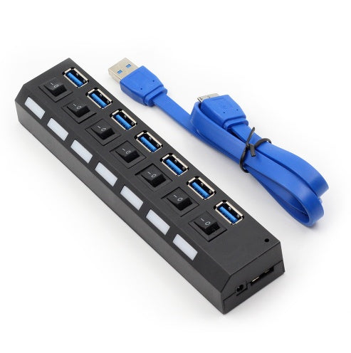 Hub USB 7 ports 3.0 haute vitesse avec alimentation