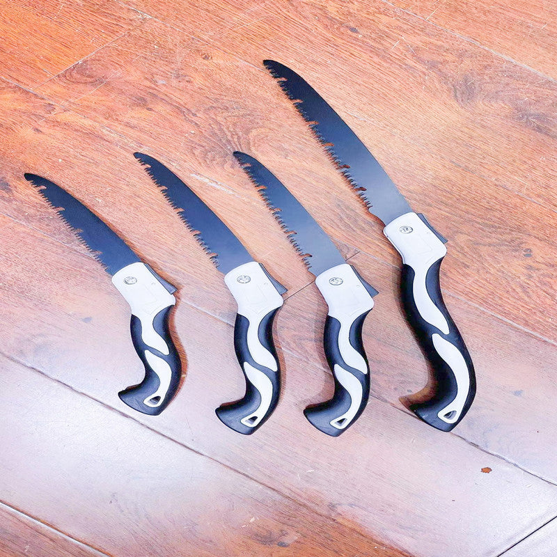 Scie Compacte Multifonction – 7 Lames Incluses pour Coupe Précise