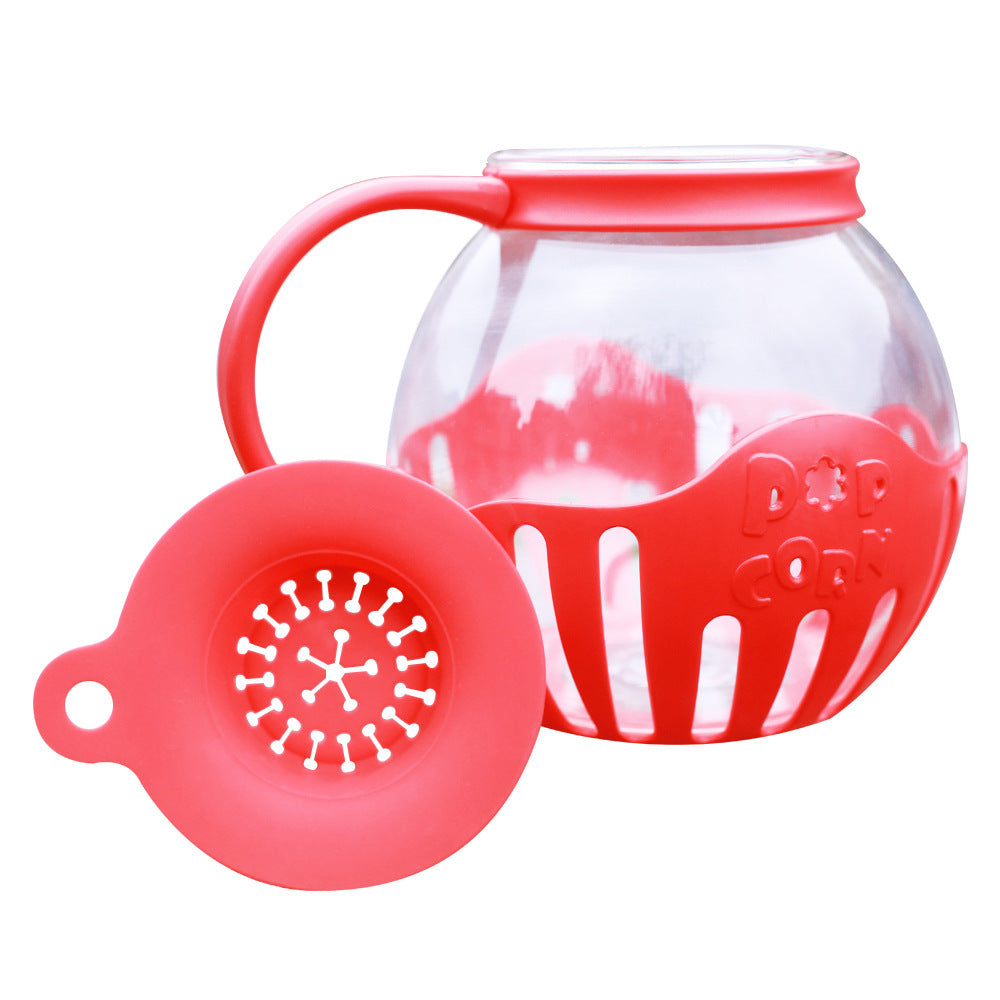 Machine à popcorn en verre borosilicate pour micro-onde