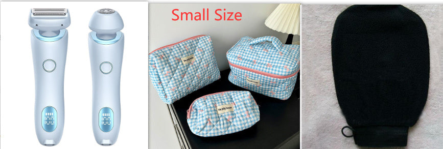 Épilateur 2 en 1 rechargeable par USB pour femmes, rasoir pour le corps, le visage, les jambes, les aisselles, le maillot, les mains et le pubis