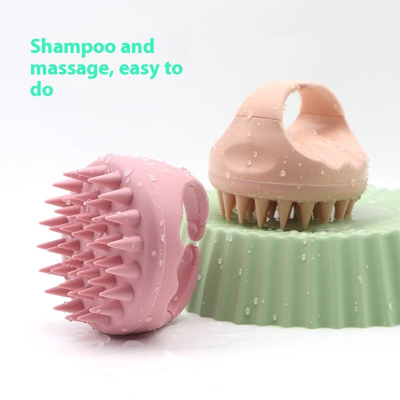 Brosse de Massage Cuir Chevelu en Silicone – Dites adieu aux shampoings bâclés !