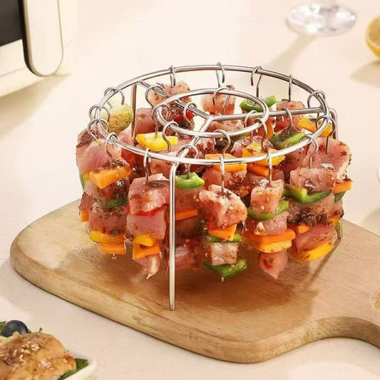 Grille Verticale Universelle pour Friteuse à Air – Inox Durable & Cuisson Optimisée !