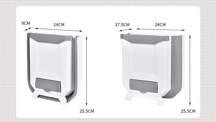 Poubelle Murale Pliable & Gain de Place | Idéale Cuisine, Salle de Bain, Bureau