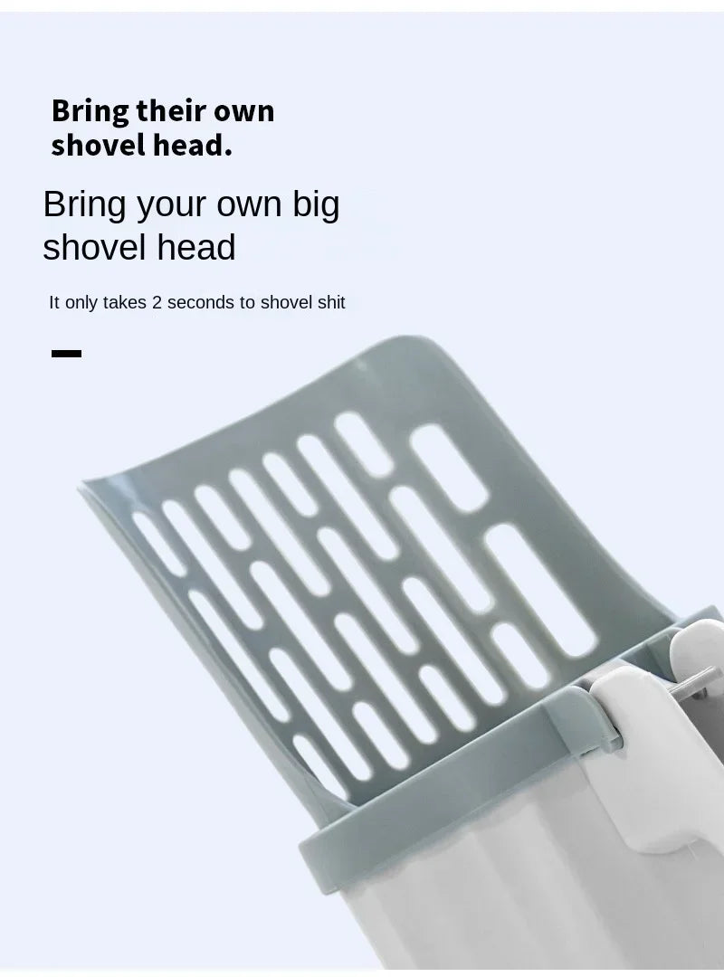 Pelle à litière pour chat avec sac de recharge