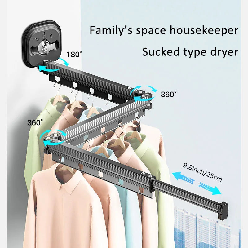 Séchoir à linge mural pliable et robuste (livraison gratuite)