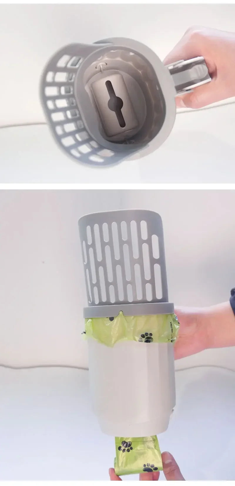 Pelle à litière pour chat avec sac de recharge