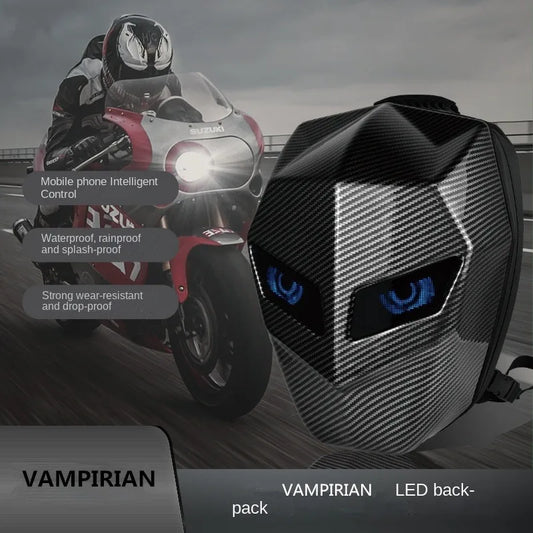 Sac à Dos LED Étanche à Coque Rigide – Écran Programmable 3D, Parfait pour Motards 🚀
