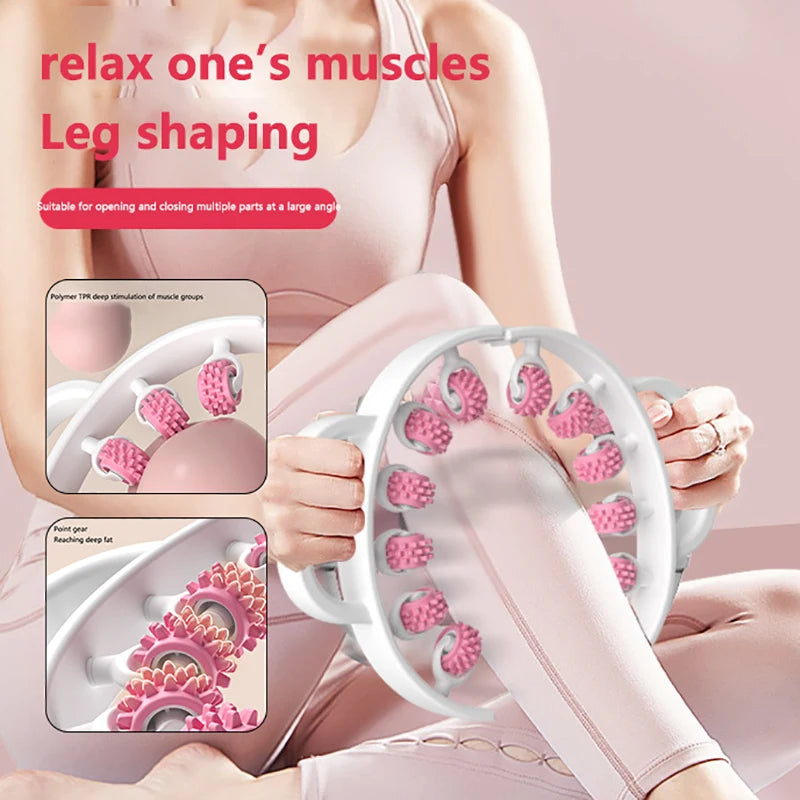 Outil de massage manuel multifonction – Rouleau portable pour relaxation des muscles du corps et des jambes