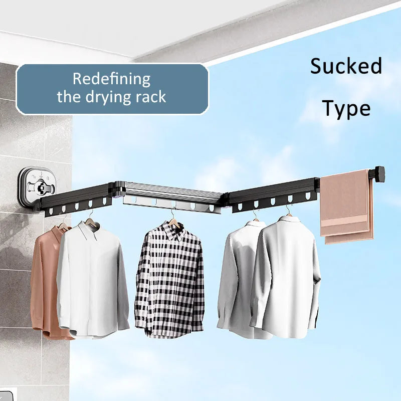 Séchoir à linge mural pliable et robuste (livraison gratuite)