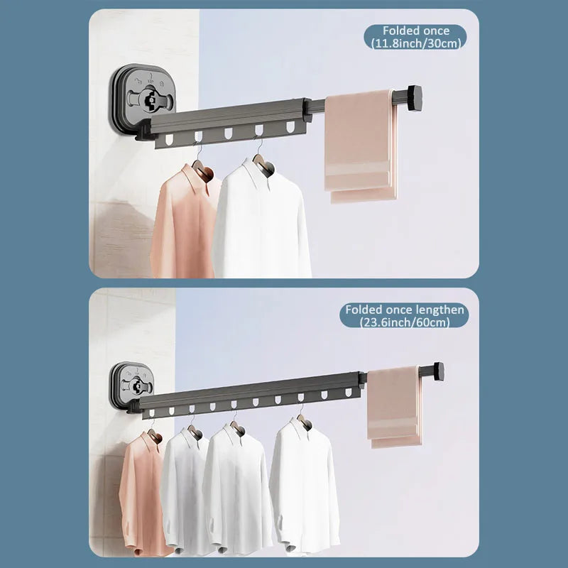 Séchoir à linge mural pliable et robuste (livraison gratuite)