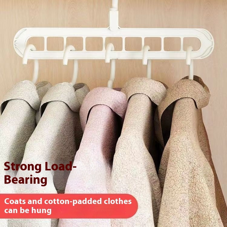 lot de 10 Cintres Multifonction 9 Trous Pliable – Gain de Place Malin