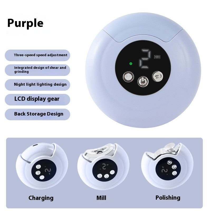 Coupe-Ongles Électrique Multifonction – Rechargeable USB, Anti-Projection, Sécurisé et Précis