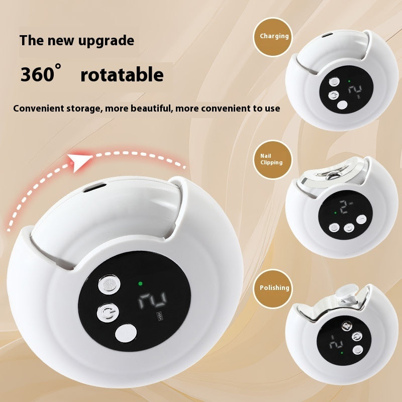 Coupe-Ongles Électrique Multifonction – Rechargeable USB, Anti-Projection, Sécurisé et Précis