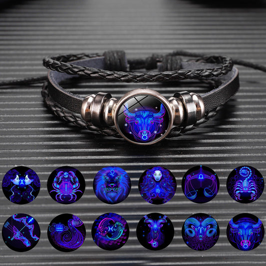 Bracelet Zodiaque Tressé – Porte-bonheur Stylé pour Tous