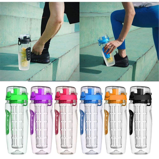 Gourde Infuseur de Fruits 32oz – Sans BPA – Bouteille Sportive avec Infuseur