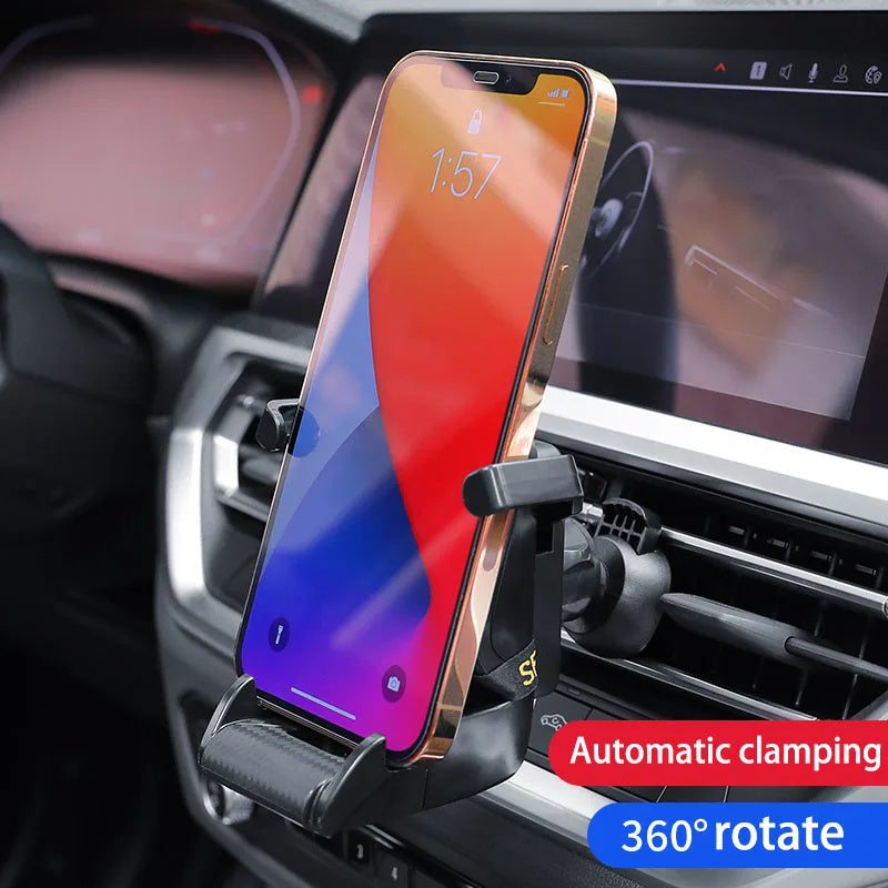 Support Téléphone Auto – Design Siège de Course 360°