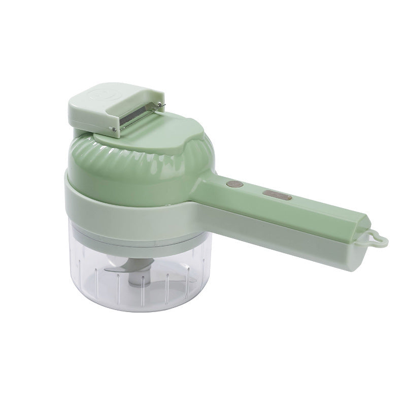 Coupe-légumes sans fil 4-en-1 – Compact, rapide et sans effort !
